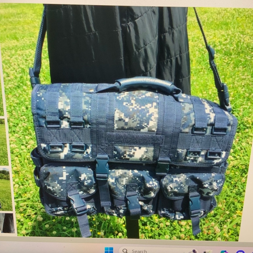 Code Alpha Brand  Mercury Military Tactical Molle Laptop  Messenger Bag